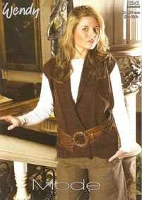 Wendy Mode/Supreme Cotton Knitting Pattern 5341 Cardigan