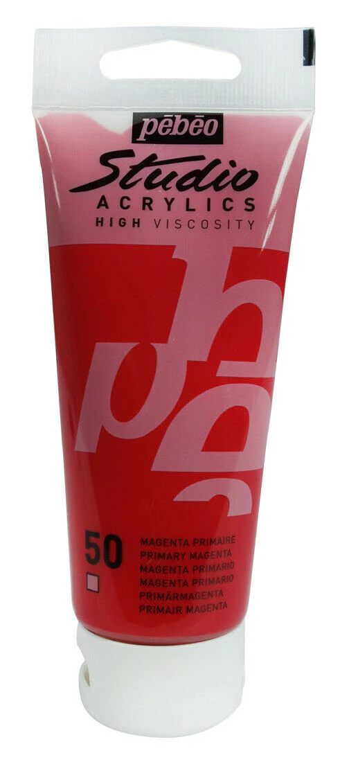 Pebeo Studio Acrylics 100ml High Viscosity Paint - All Colours