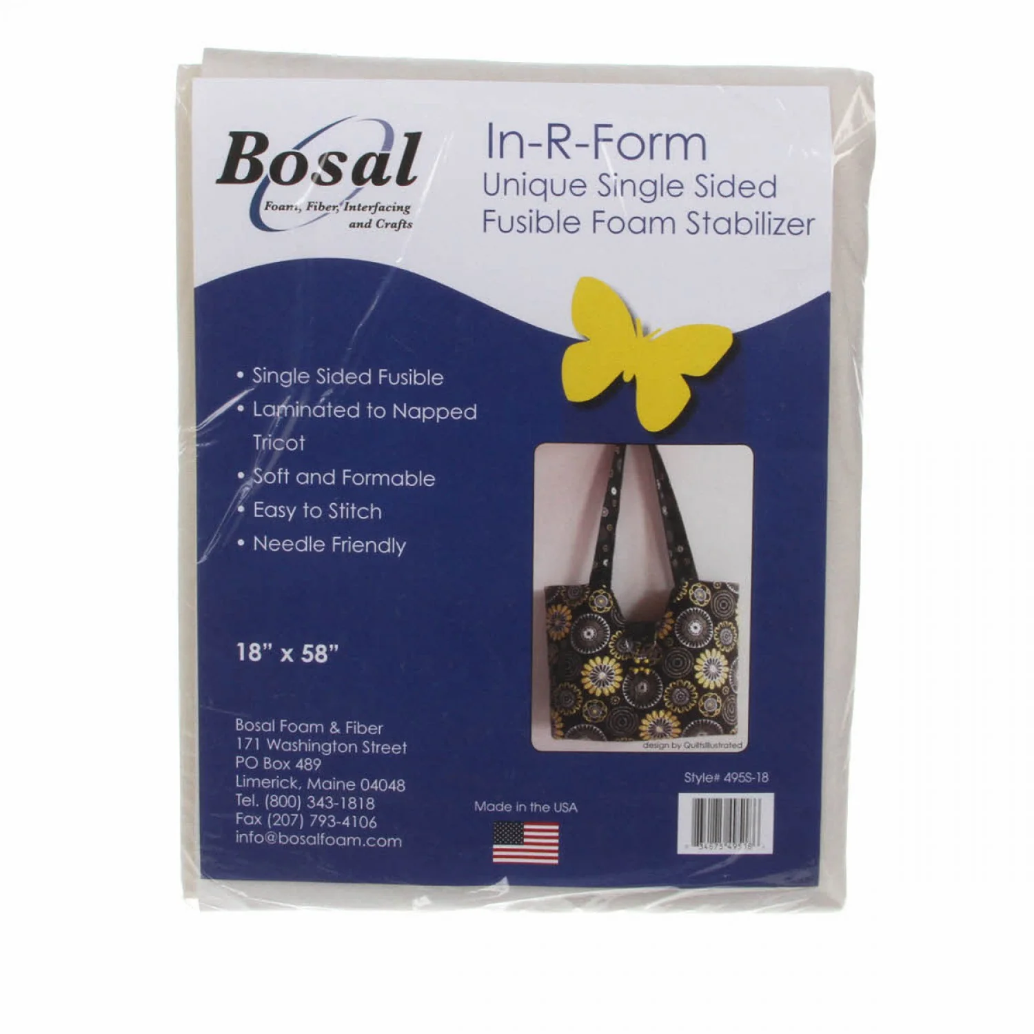 In-R-Form Single Sided Fusible Stabilizer 18"x58" - 495BS-18