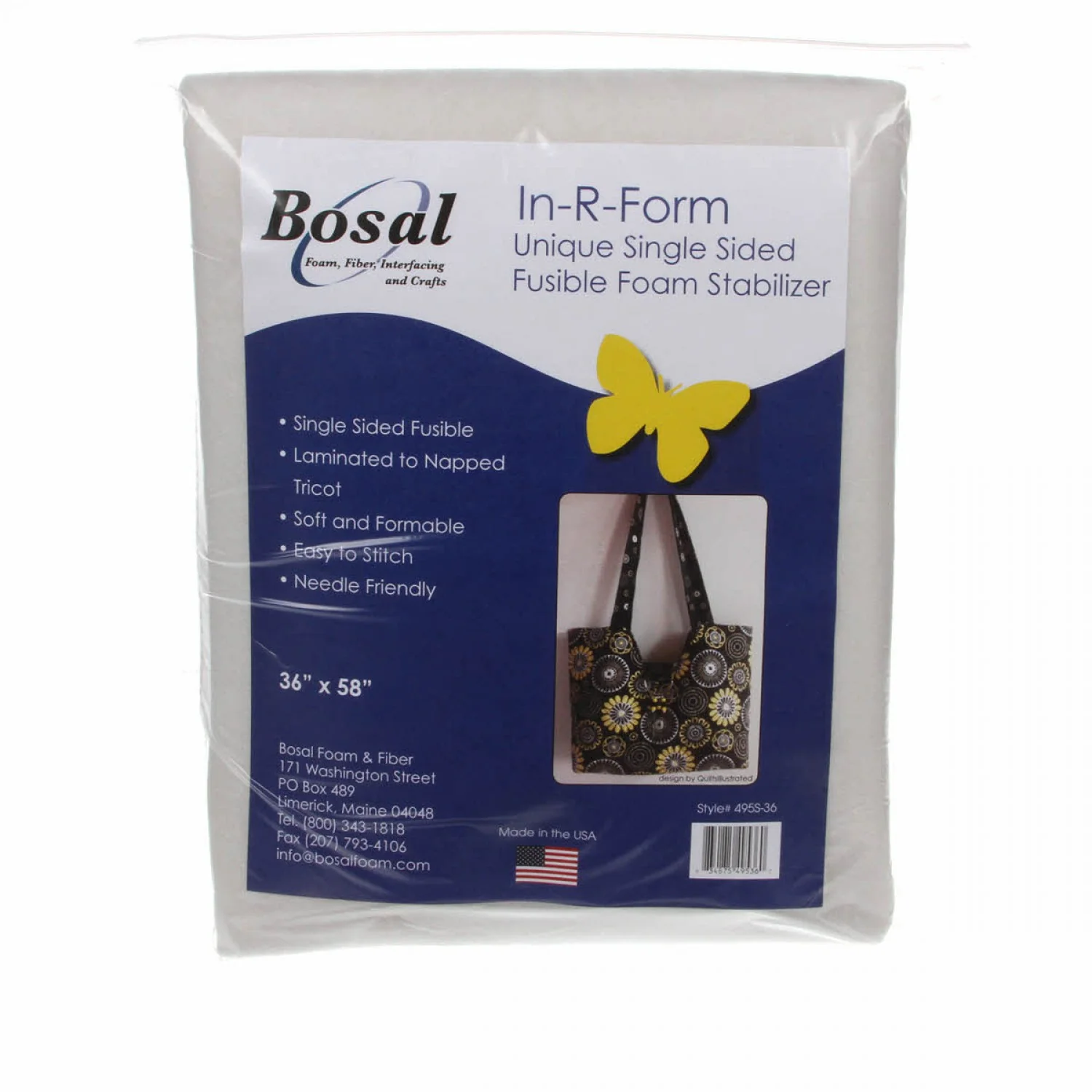 In-R-Form Single Sided Fusible Stabilizer 36"x58" - 495BS-36