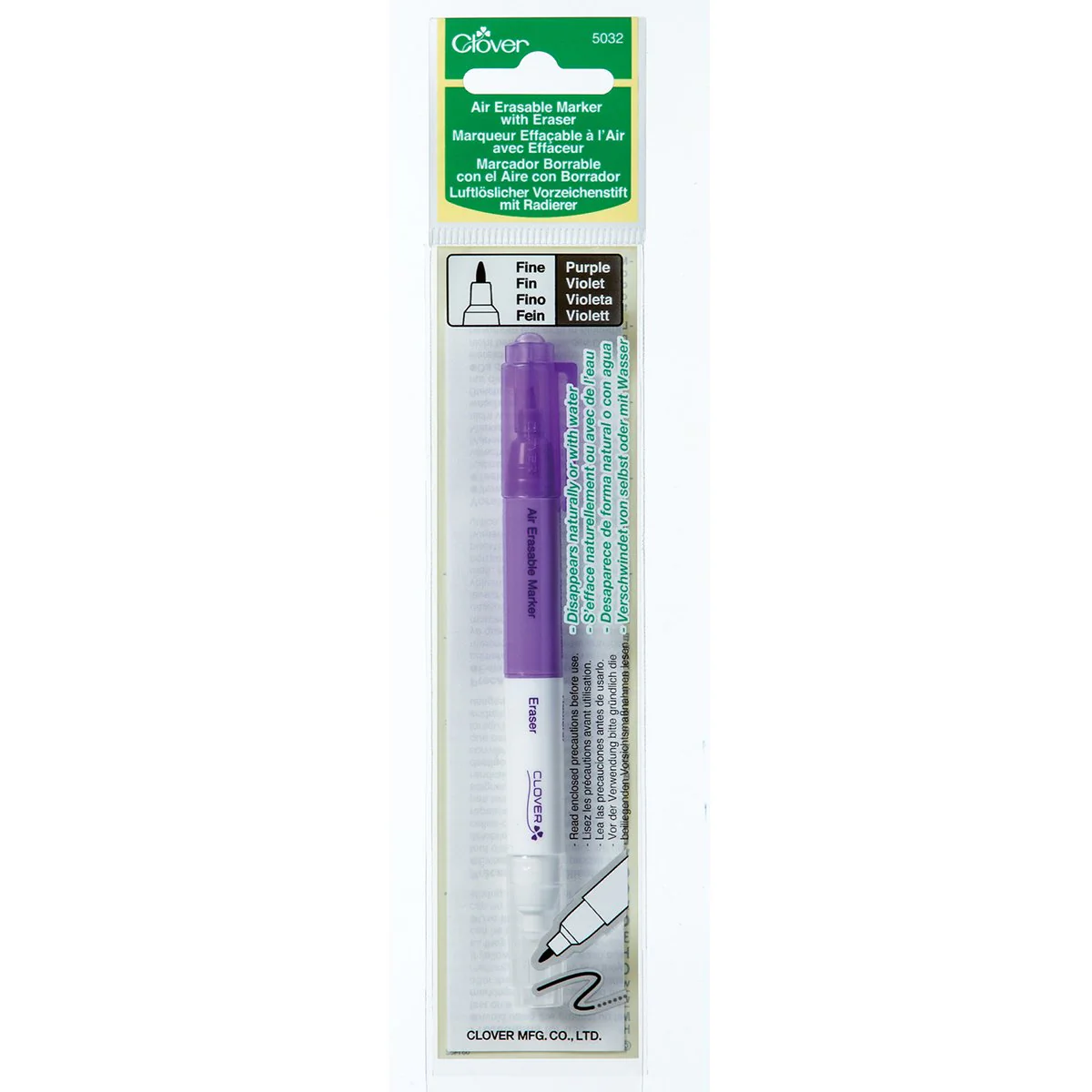Air Erasable Marker With Eraser