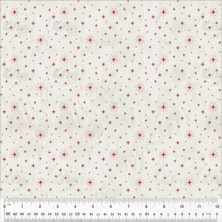 Jolly Christmas - Twinkle Stars - Ivory/Red - 54494-1