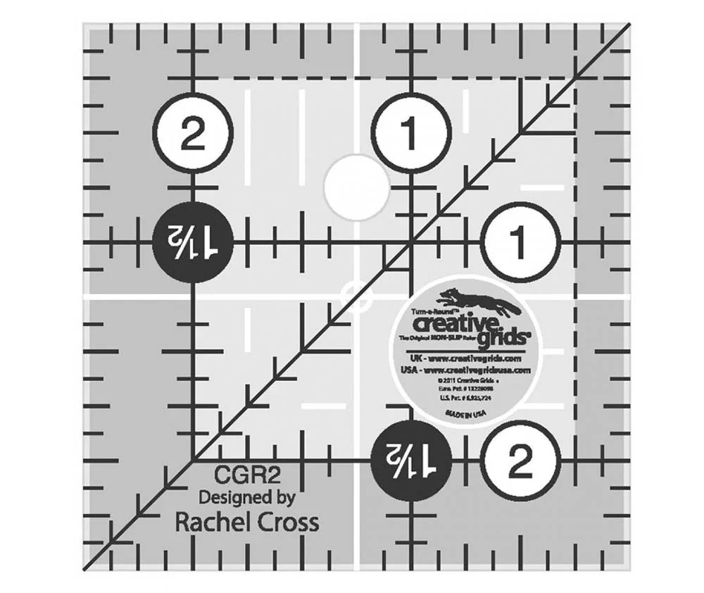 Creative Grids 2.5" Square Ruler