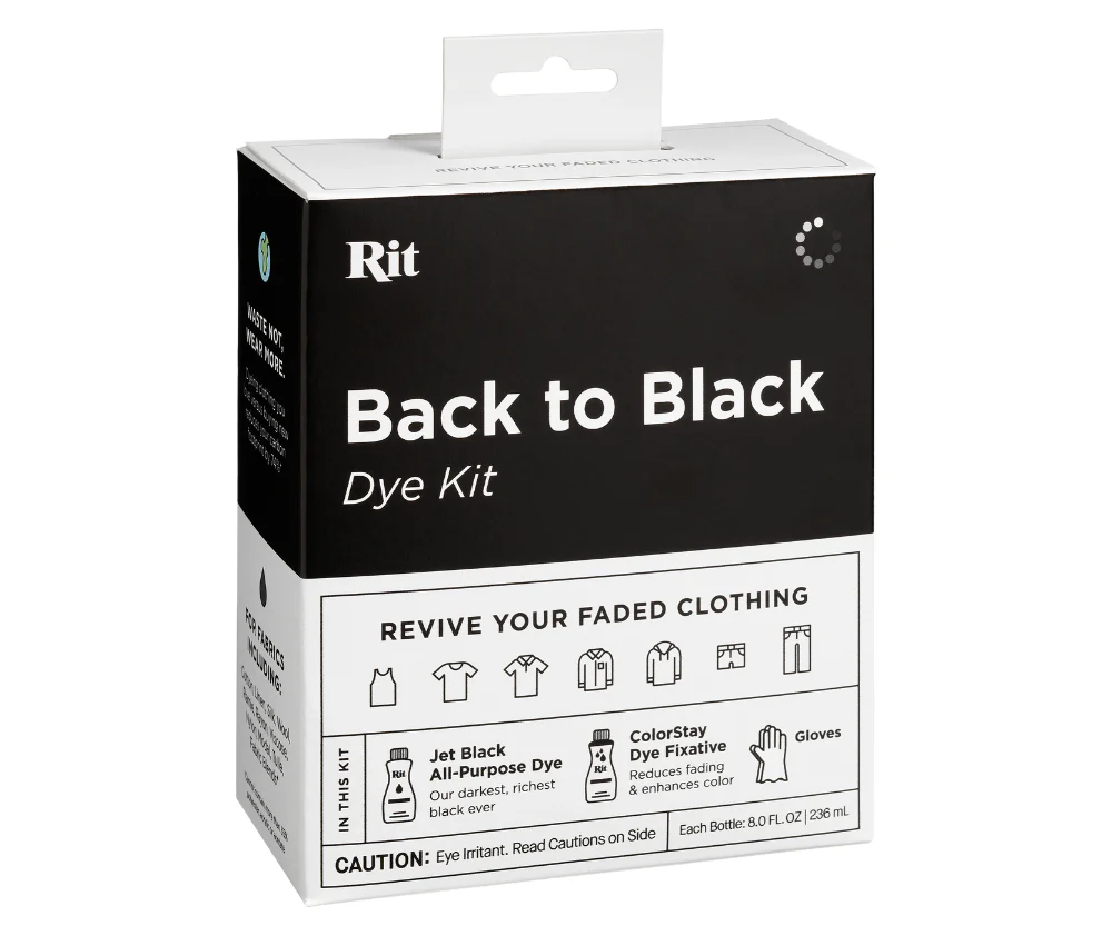 Rit Get Black Back Dye Kit