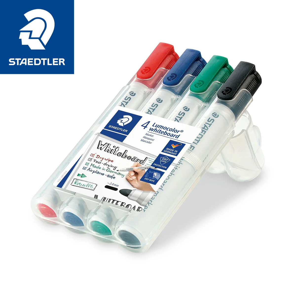 Staedtler Lumocolor Whiteboard Marker 2mm - 4pcs