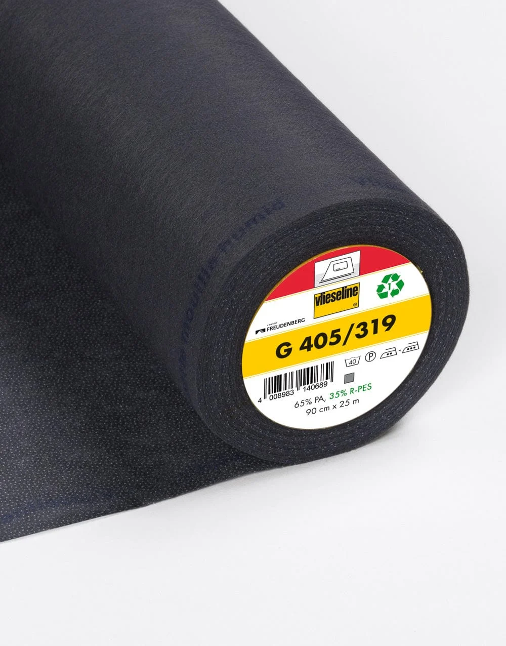 Charcoal Mediumweight Soft Fusible Nonwoven Interlining G405