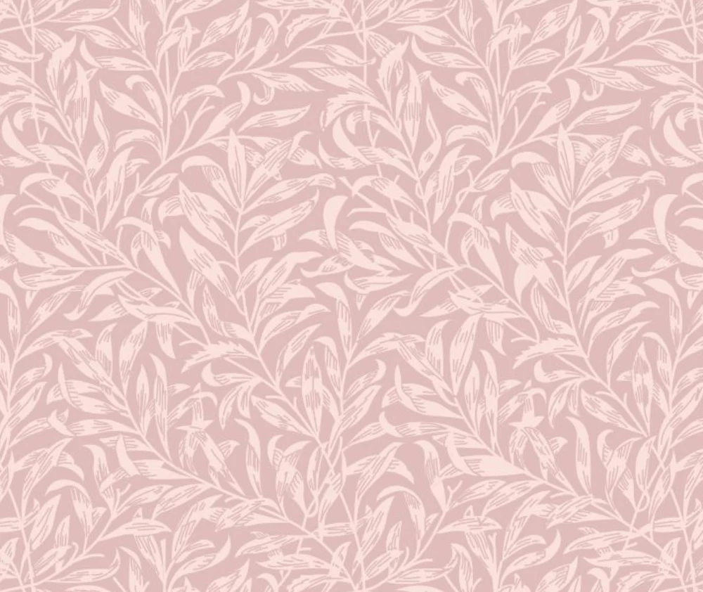 Willow Bough Quilt Backs - 100% Cotton Fabric - 10cm Increments - Blush
