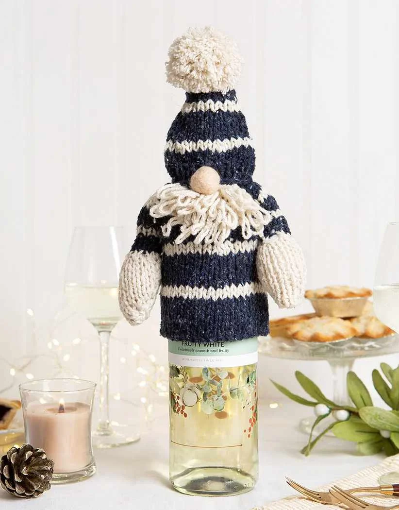 Christmas Gonk Knitting Kit, Wool Couture
